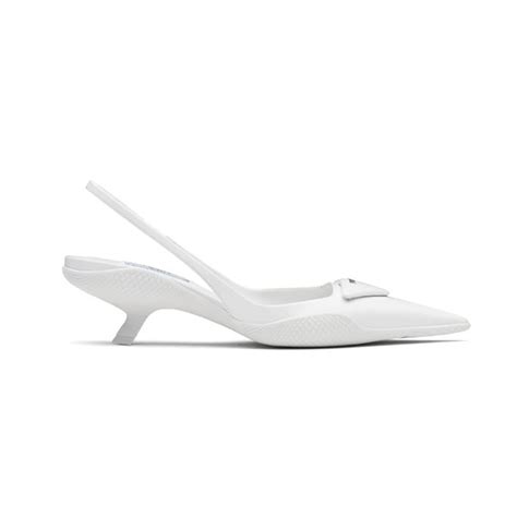 prada slingback white